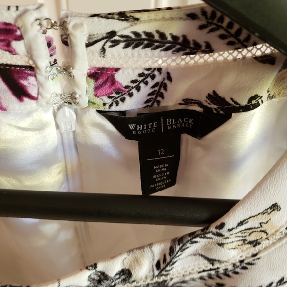 White floral dress from White House Black Market - Picture 3 of 4